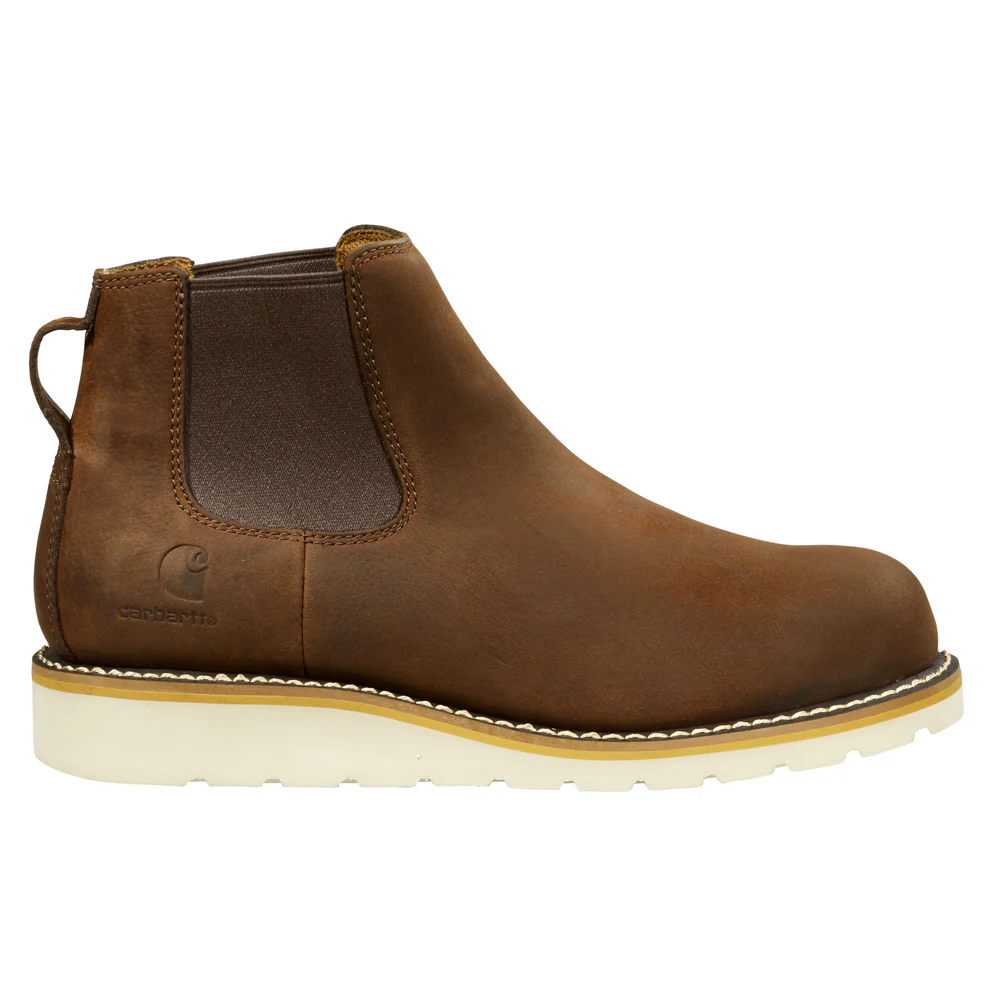 5-INCH CHELSEA PULL-ON NON-SAFETY TOE WEDGE BOOT - DKBRN-Dark Bison Oil Tanned | Carhartt FW5033-M