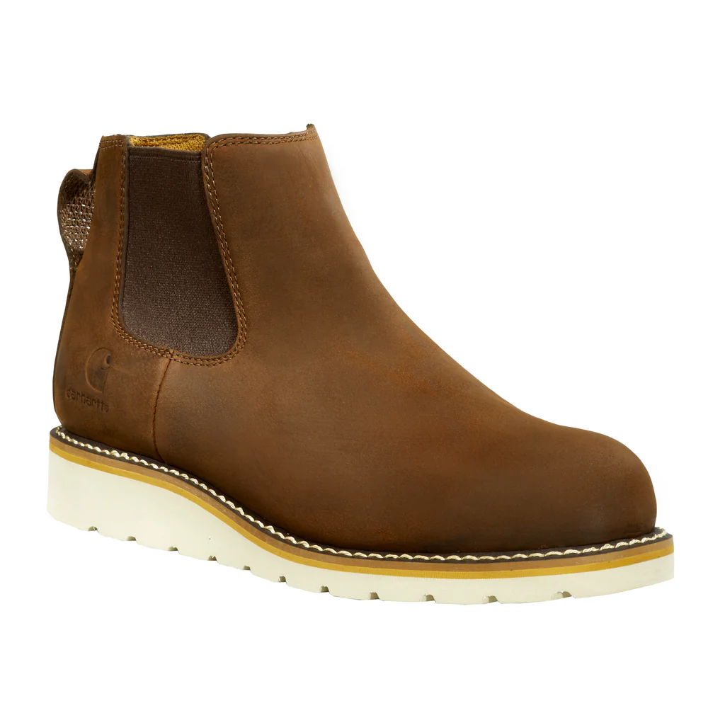 5-INCH CHELSEA PULL-ON WEDGE BOOT - DKBRN-Dark Bison Oil Tanned | Carhartt FW5025-W - Image 2