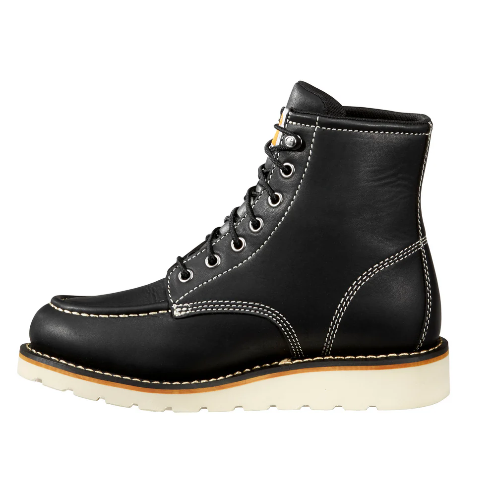 6-INCH WATERPROOF WEDGE BOOT - BLK-Black Oil Tanned | Carhartt FW6021-W - Image 3
