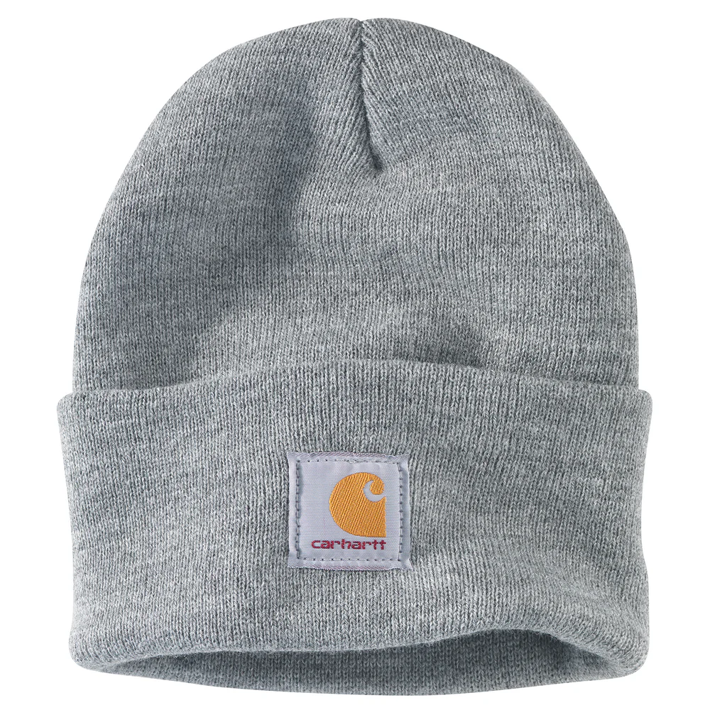 Knit Cuffed Beanie - HGY-Heather Gray | Carhartt A18