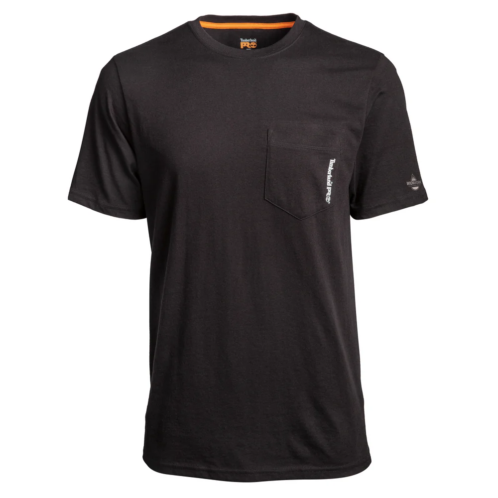 BASE PLATE BLENDED SHORT-SLEEVE T-SHIRT (BIG/TALL) - 015-Jet Black | Timberland PRO TB0A1OZ4