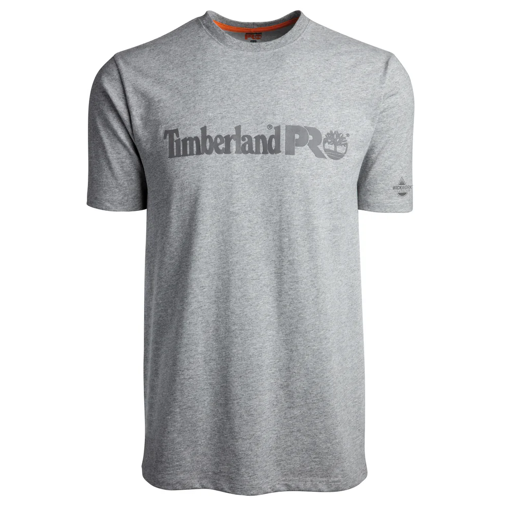 BASE PLATE SHORT SLEEVE T-SHIRT WITH LOGO - C81-Light Grey Heather | Timberland PRO TB0A1V9M