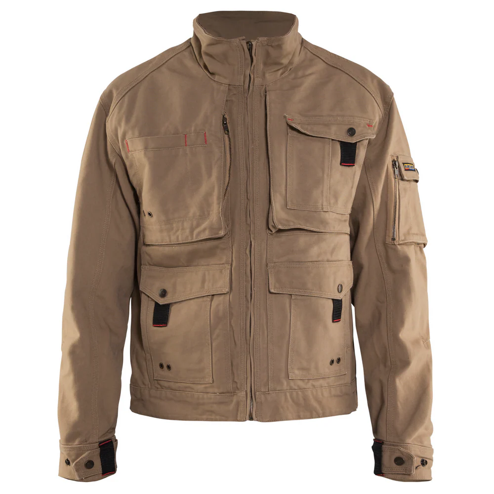 BRAWNY CANVAS JACKET - 2800-Antique Khaki | Blaklader 40621320