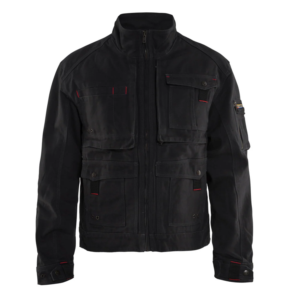 BRAWNY CANVAS JACKET - 9900-Black | Blaklader 40621320