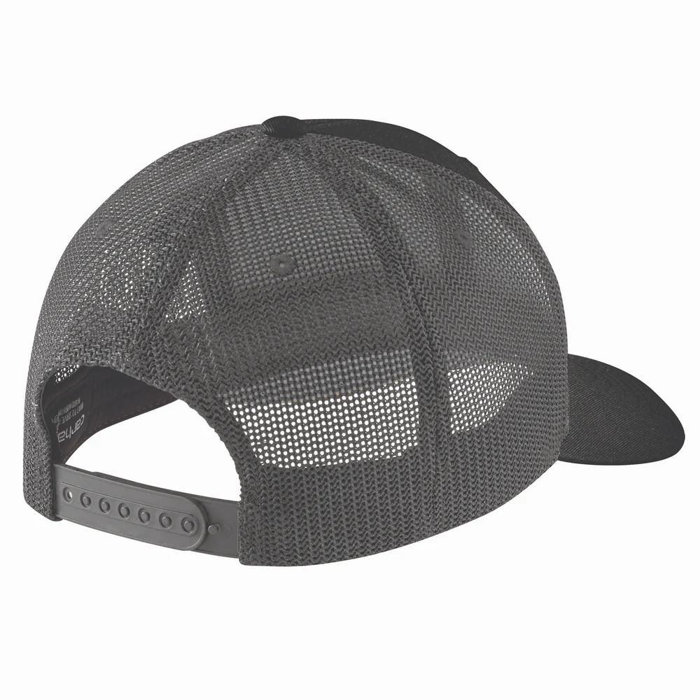 Canvas Mesh-Back Built Patch Cap - N04-Black | Carhartt 106928