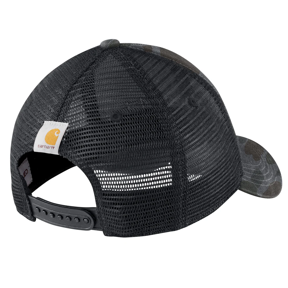 Canvas Mesh-Back Camo Cap - EA8-Shadow Signature Camo | Carhartt 106786