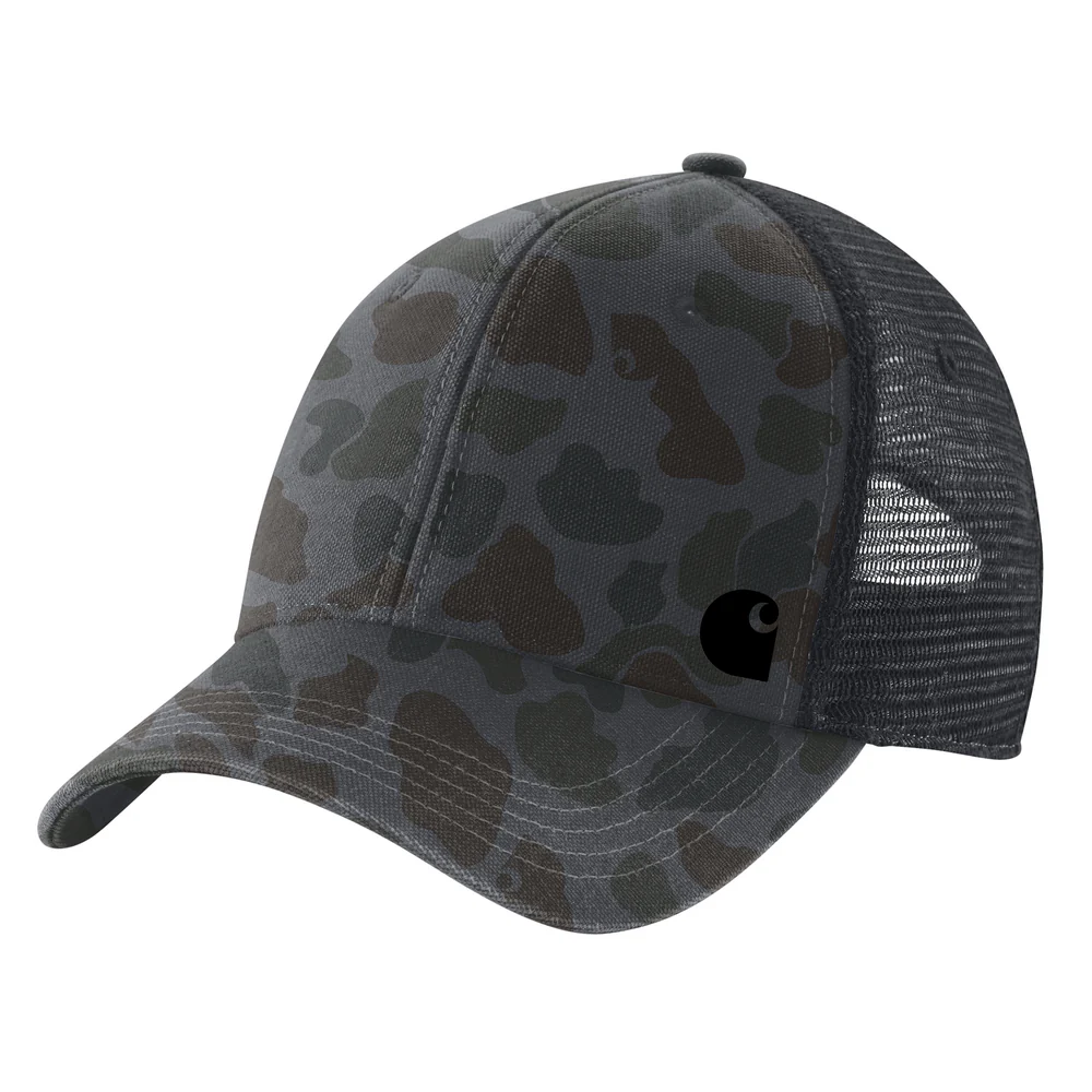 Canvas Mesh-Back Camo Cap - EA8-Shadow Signature Camo | Carhartt 106786 - Image 2