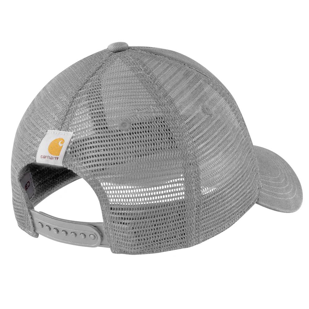 Canvas Mesh-Back Logo Graphic Cap - E58-Asphalt-Black | Carhartt 101195 - Image 2