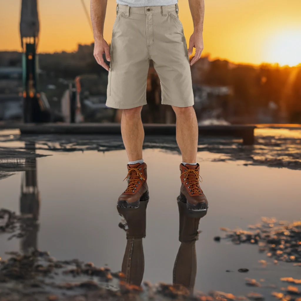 CANVAS WORK SHORT - TAN-Tan | Carhartt B147