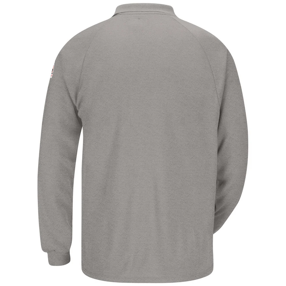 CLASSIC LIGHTWEIGHT FR LONG SLEEVE POLO - GY-Grey | Bulwark SMP2 - Image 2