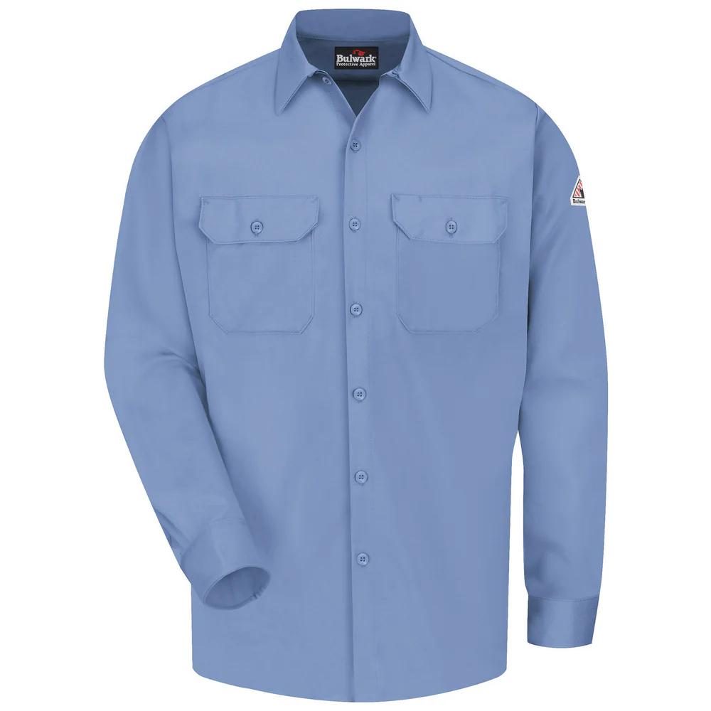 COMFORTOUCH EXCEL FR WORK SHIRT - LB-Light Blue | Bulwark SLW2