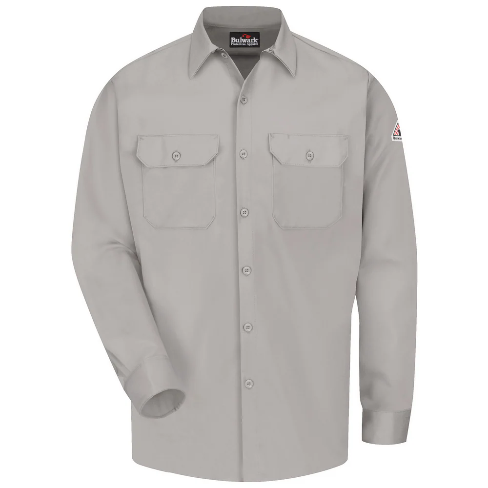 COMFORTOUCH EXCEL FR WORK SHIRT - SV-Silver | Bulwark SLW2