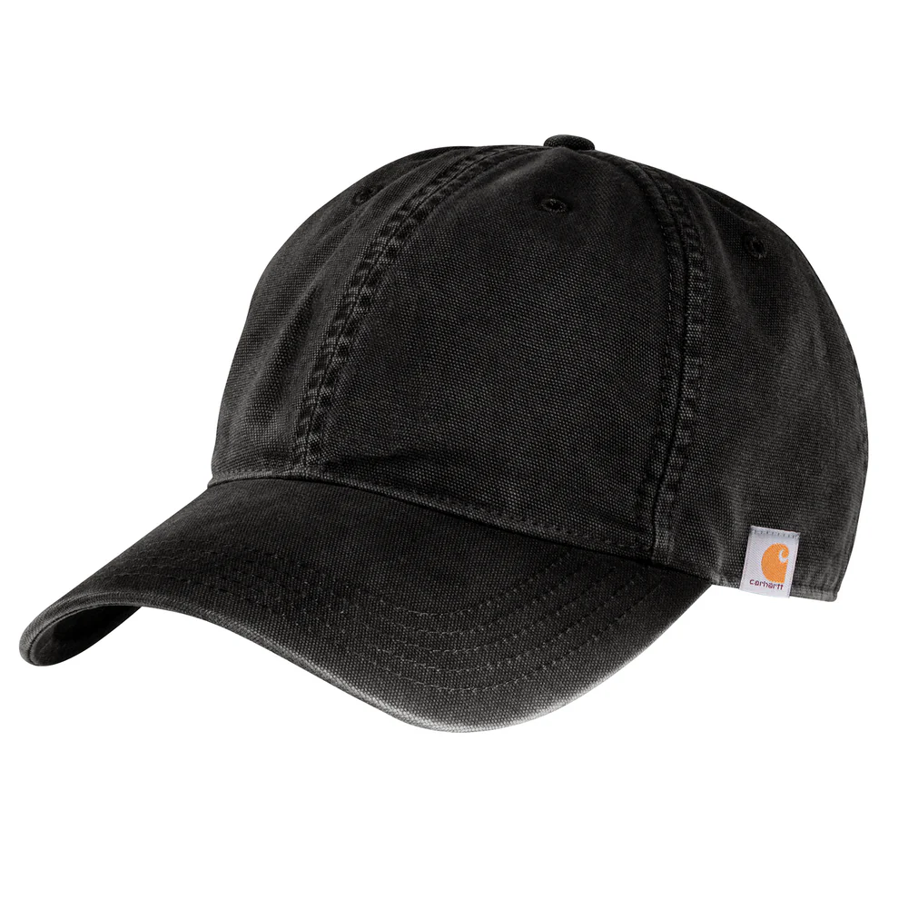 COTTON CANVAS CAP - 001-Black | Carhartt 103938