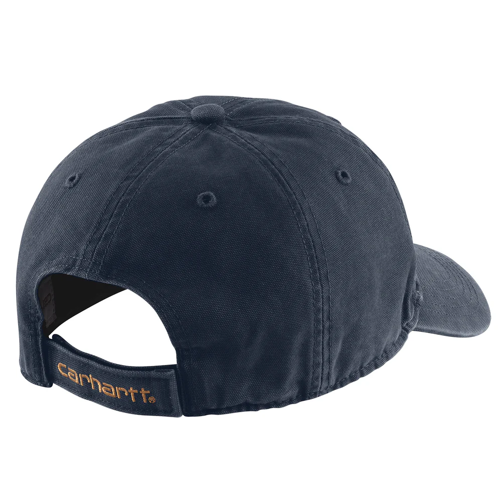 COTTON CANVAS CAP - 412-Navy | Carhartt 103938 - Image 2