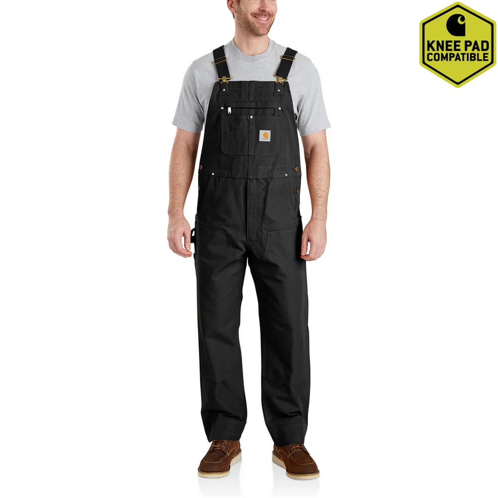 DUCK BIB OVERALLS - 001-Black | Carhartt 102776