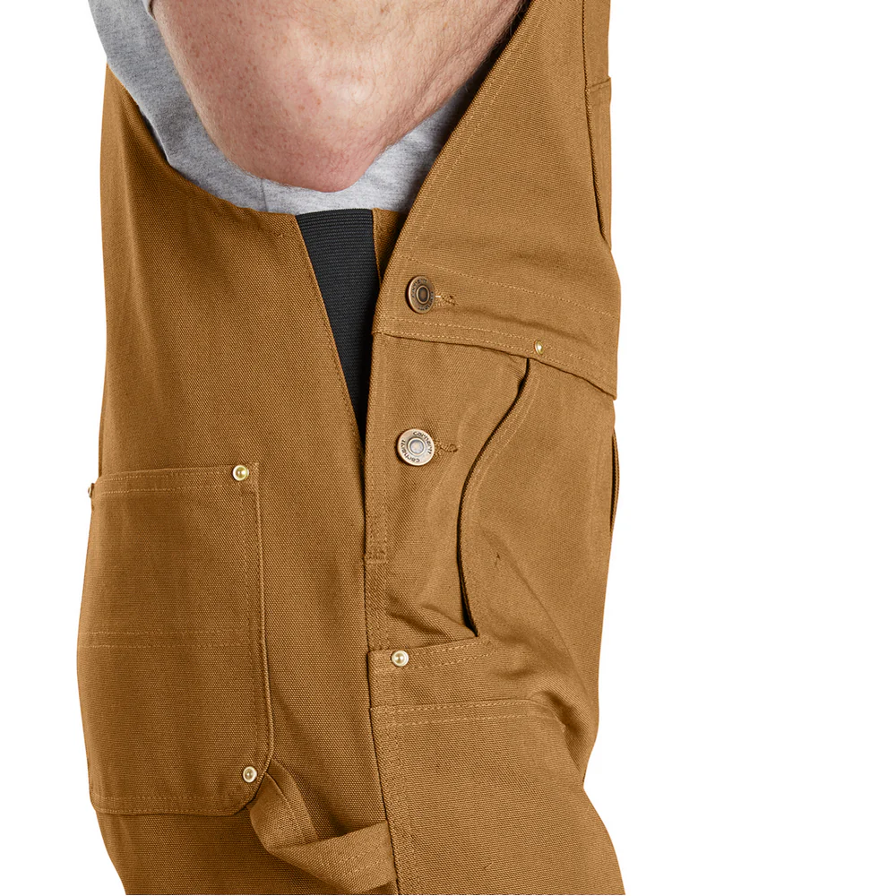 DUCK BIB OVERALLS - 211-Carhartt Brown | Carhartt 102776 - Image 7