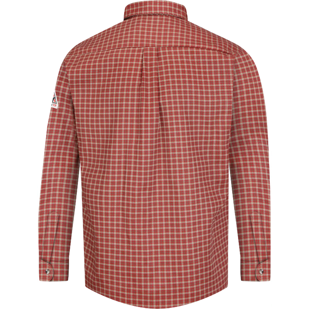 EXCEL FR PLAID DRESS SHIRT - RK-Red Khaki Plaid | Bulwark SLG8 - Image 2