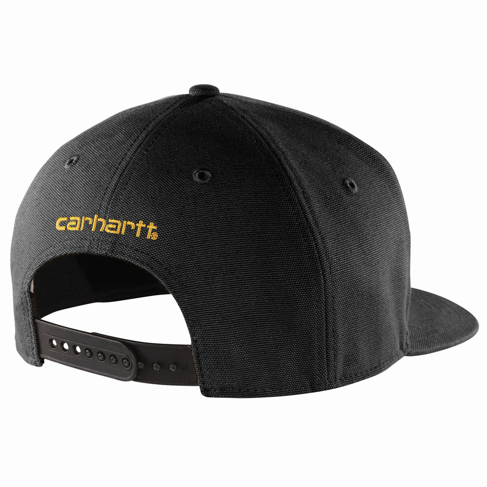 Firm Duck Flat Brim Cap - 001-Black | Carhartt 106665