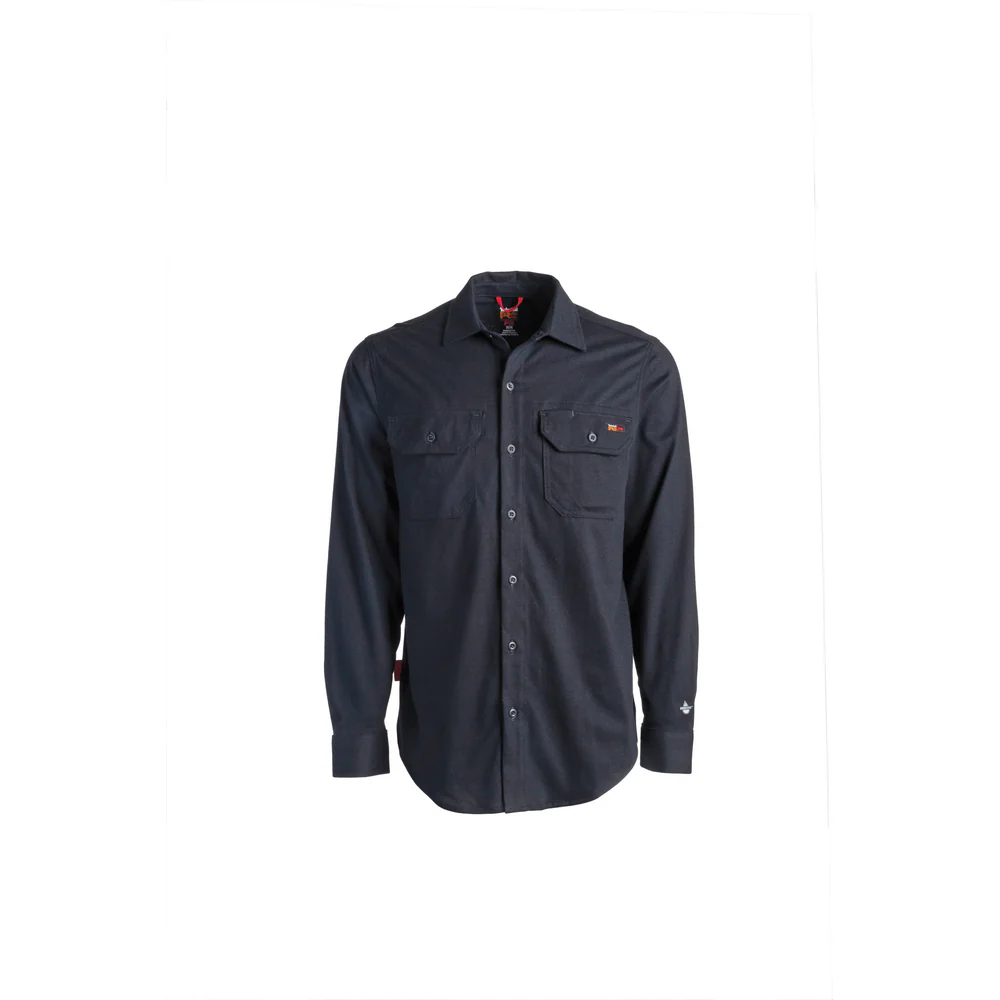 FLAME RESISTANT COTTON CORE BUTTON FRONT SHIRT - 001-Black | Timberland PRO TB0A236V