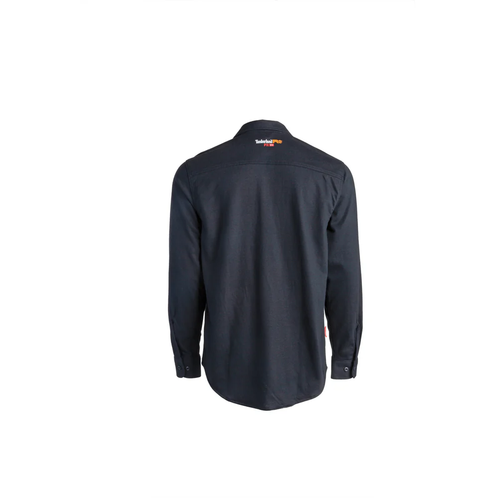 FLAME RESISTANT COTTON CORE BUTTON FRONT SHIRT (BIG/TALL) - 001-Black | Timberland PRO TB0A1VE9 - Image 2