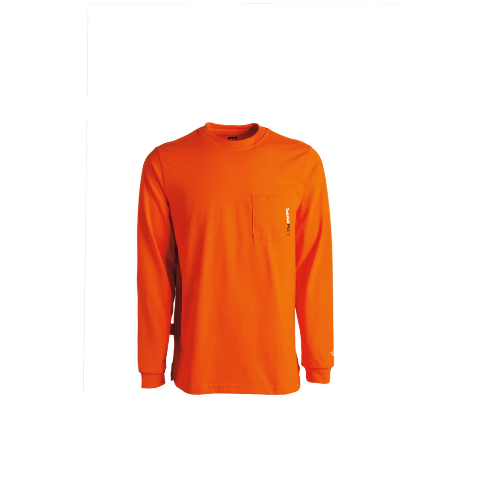 FLAME RESISTANT COTTON CORE POCKET T-SHIRT WITH LOGO - Y86-Blaze Orange | Timberland PRO TB0A23PF