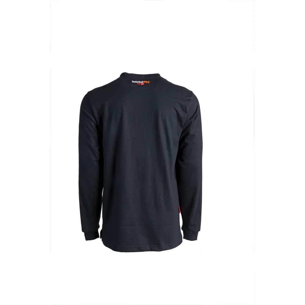 FLAME RESISTANT COTTON CORE POCKET T-SHIRT WITH SLEEVE LOGO (BIG/TALL) - 001-Black | Timberland PRO TB0A1VE1 - Image 2