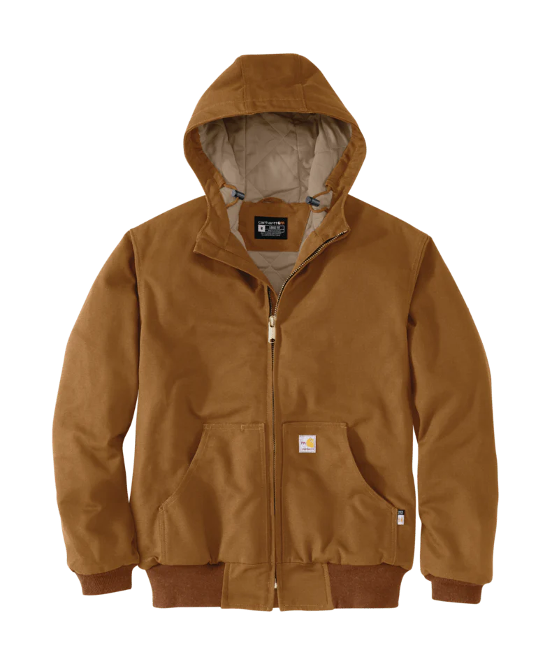 Flame Resistant Loose Fit Duck Insulated Active Jac - BRN-Carhartt Brown | Carhartt 107076