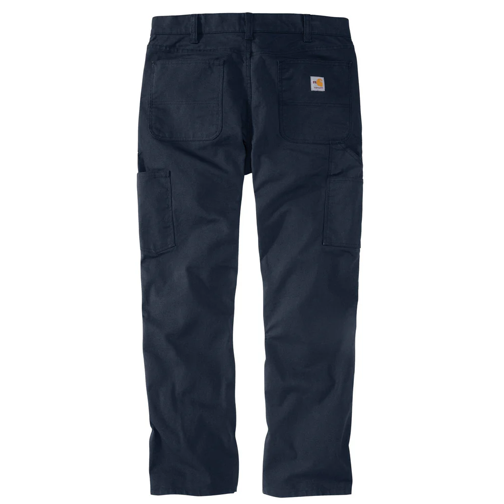 Flame Resistant Rugged Flex Relaxed Fit Duck Utility Work Pant - I26-Navy | Carhartt 105014