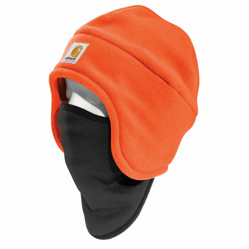 FLEECE 2 IN 1 HEADWEAR - BOG-Brite Orange | Carhartt A202