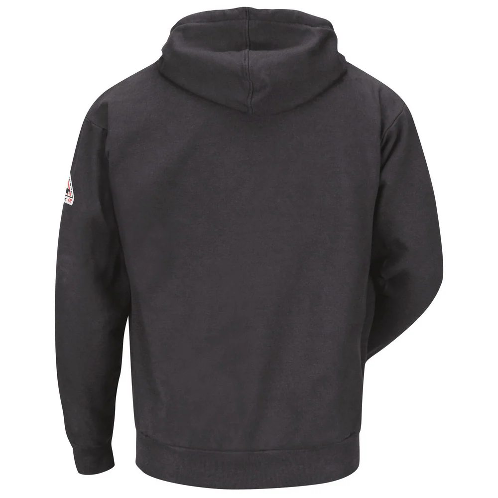 FLEECE FR ZIP-FRONT WITH HOOD - CH-Charcoal | Bulwark SEH4 - Image 2
