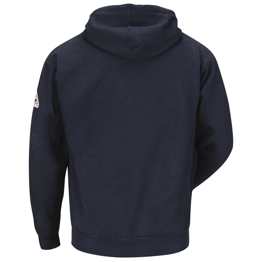 FLEECE FR ZIP-FRONT WITH HOOD - NV-Navy | Bulwark SEH4 - Image 2