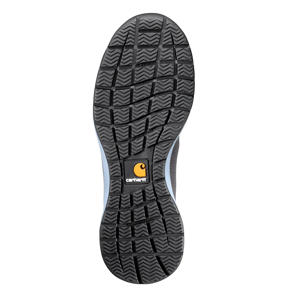 FORCE 3-INCH EH NANO TOE WORK SHOE - CHR-Charcoal/Powder Blue | Carhartt FA3482-W - Image 3