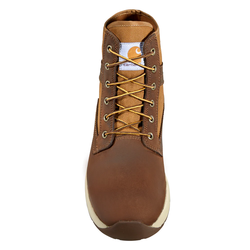 FORCE 5-INCH LIGHTWEIGHT SNEAKER COMPOSITE TOE BOOT - BRN-Brown Leather And Tan Duck | Carhartt FA5415-M - Image 5