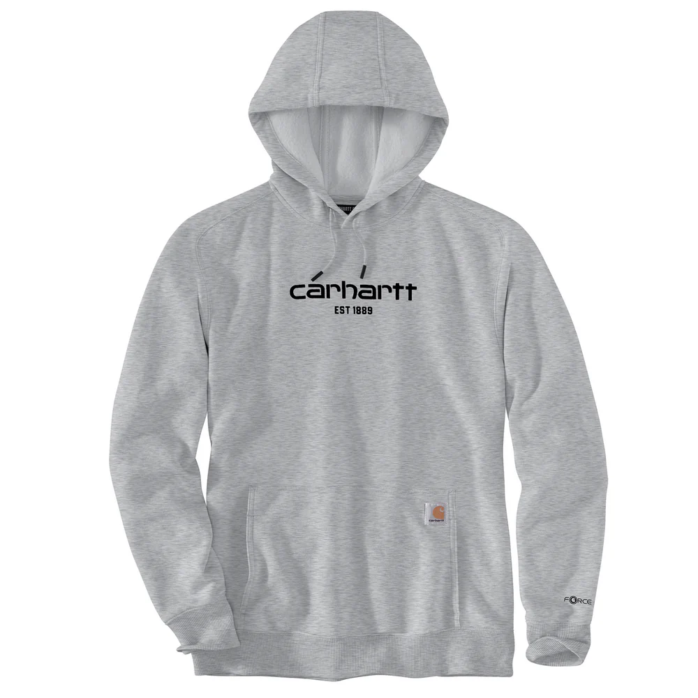 Force Relaxed Fit Lightweight Logo Graphic Sweatshirt - 058-Asphalt Heather | Carhartt 106655