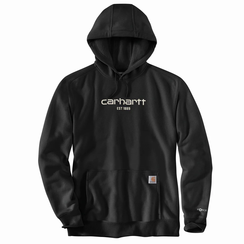 Force Relaxed Fit Lightweight Logo Graphic Sweatshirt - N04-Black | Carhartt 106655 - Image 2