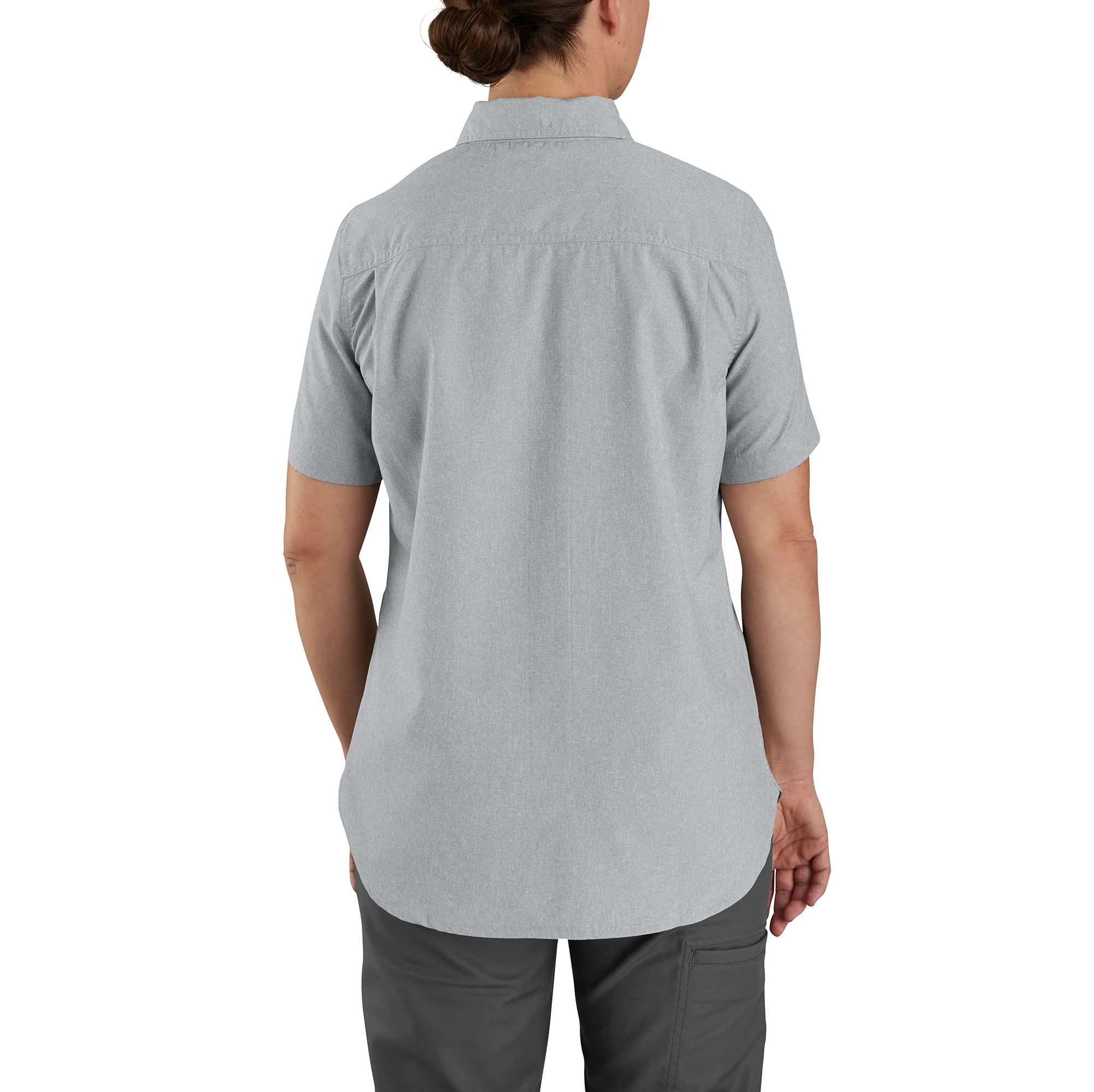 Force Relaxed Fit Lightweight Short Sleeve Shirt - STL-Steel | 105537 - Image 2