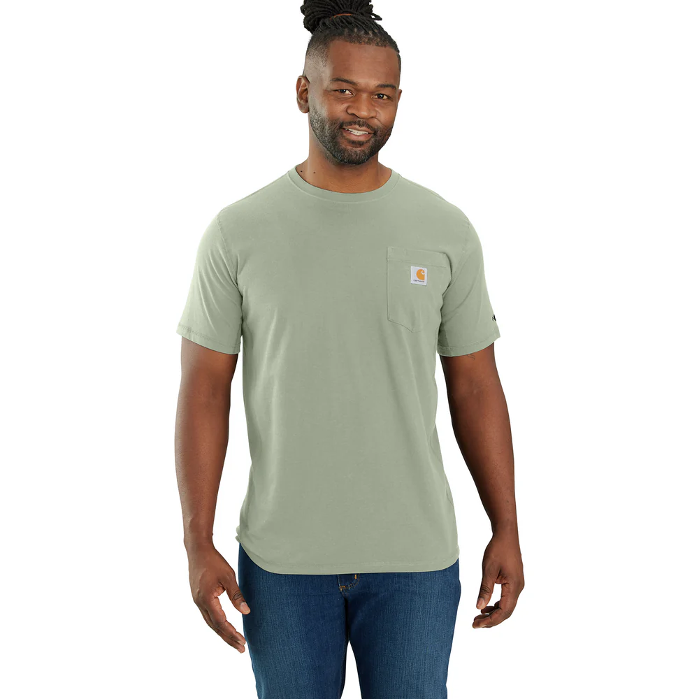 Force Relaxed Fit Midweight Short-Sleeve Pocket T-Shirt - GI7-Sage | Carhartt 106652