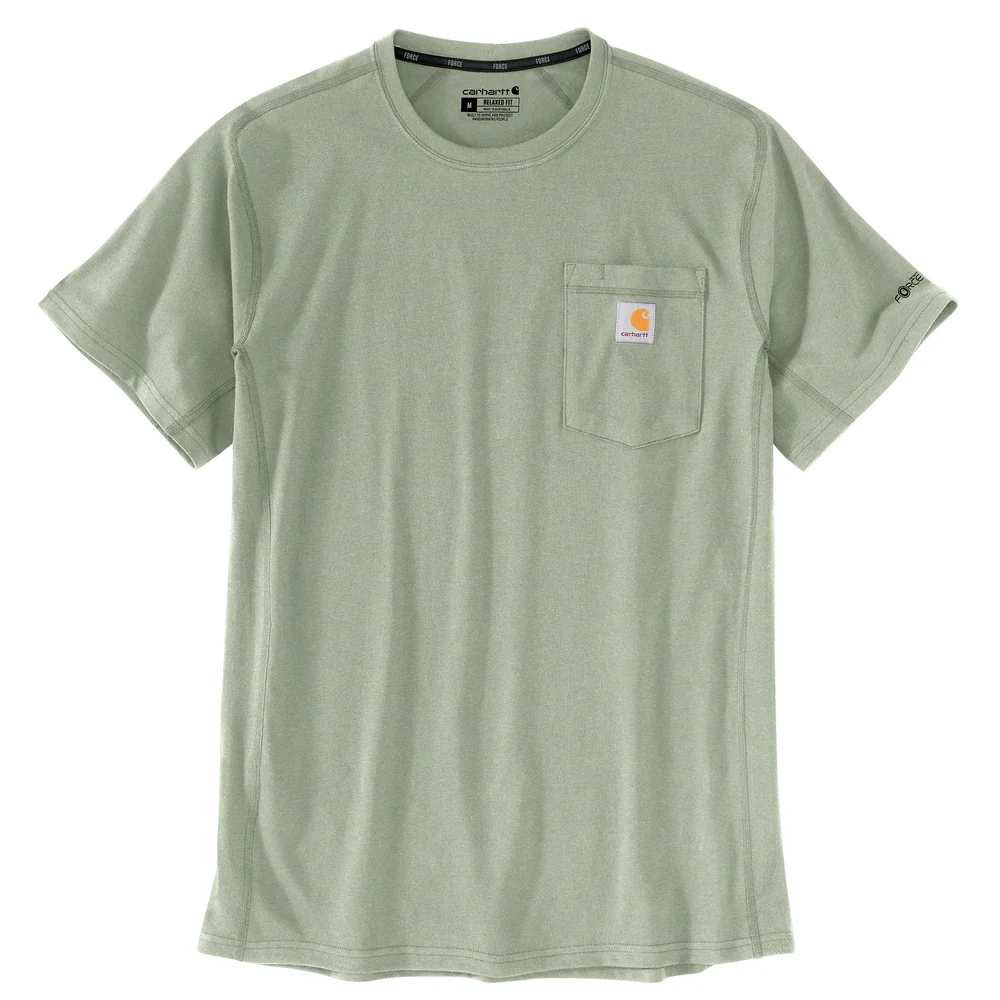 Force Relaxed Fit Midweight Short-Sleeve Pocket T-Shirt - GI7-Sage | Carhartt 106652 - Image 2