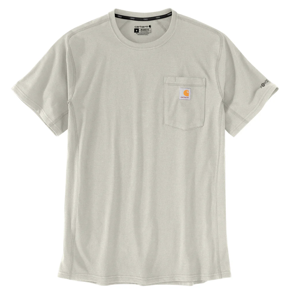 Force Relaxed Fit Midweight Short-Sleeve Pocket T-Shirt - W03-Malt | Carhartt 106652 - Image 2