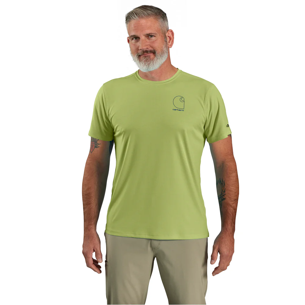 Force Sun Defender Lightweight Short-Sleeve Logo Graphic T-Shirt - GJ7-Algae Green | Carhartt 106163