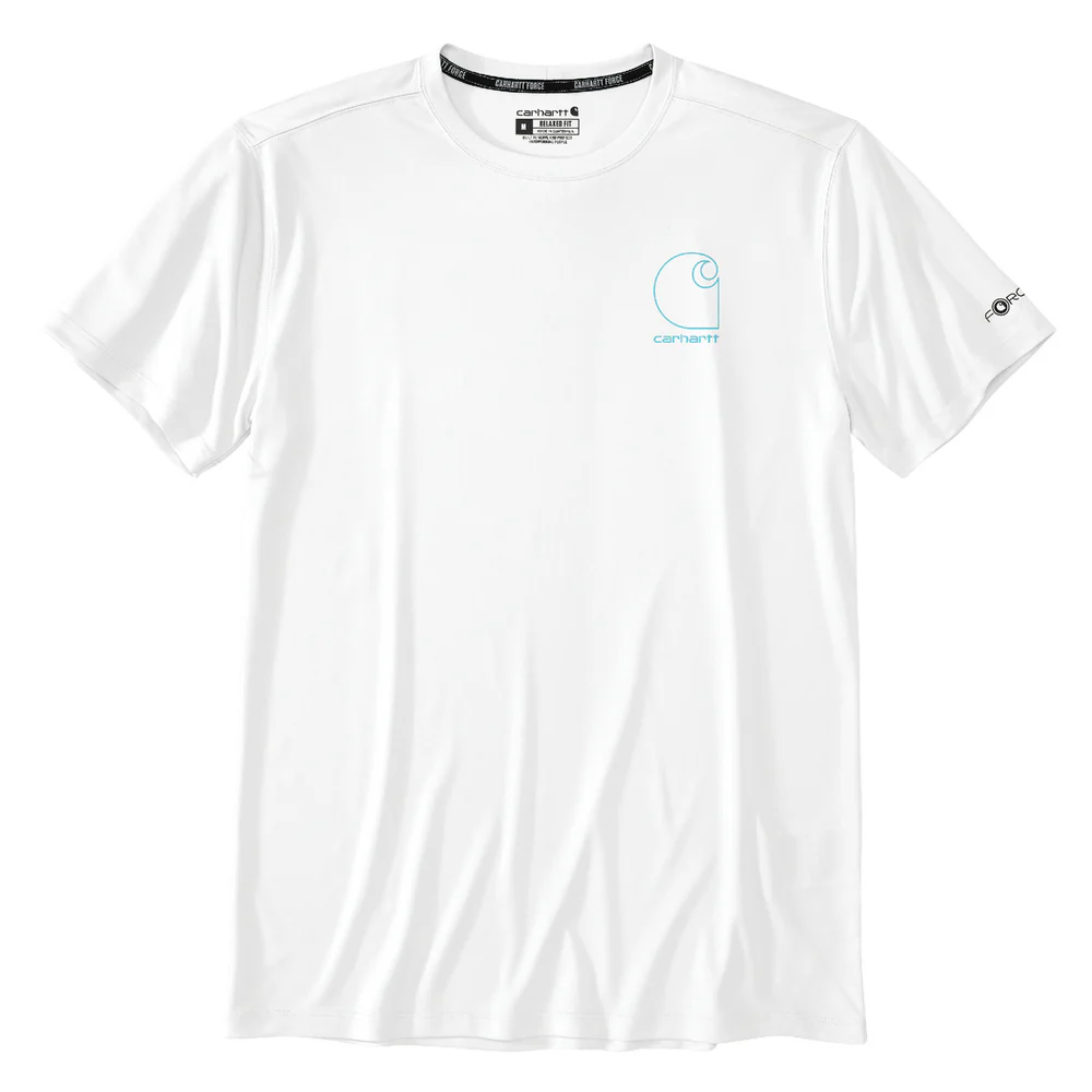 Force Sun Defender™ Lightweight Short-Sleeve Logo Graphic T-Shirt - WHT-White | Carhartt 106163 - Image 3
