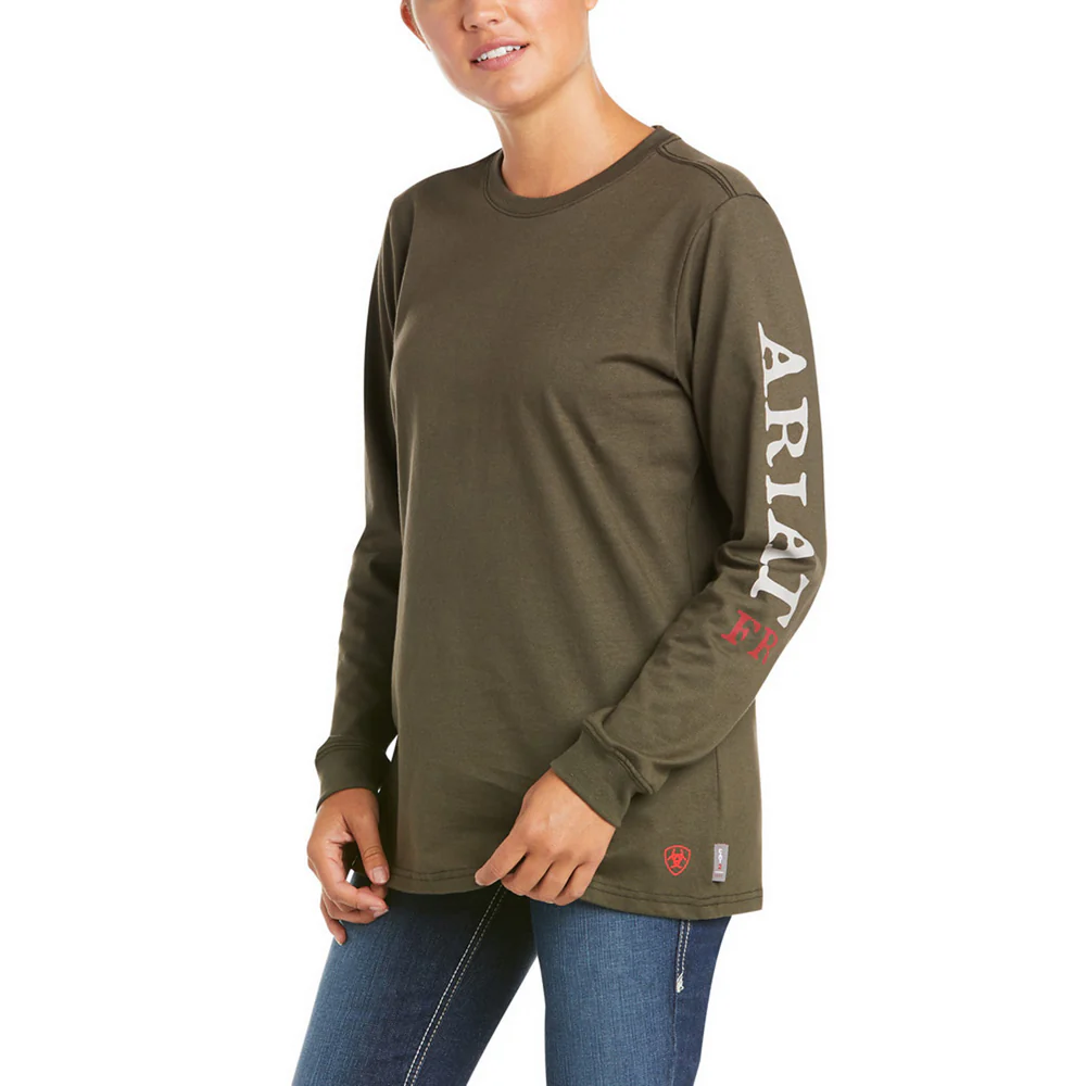 FR ASCEND GRAPHIC LONG-SLEEVE T-SHIRT - 300-Green | Ariat 10034891 - Image 2