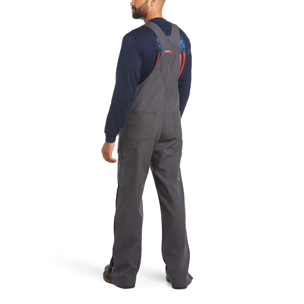 FR CANVAS UNLINED BIB OVERALL - 020-Gray | Ariat 10034650 - Image 2