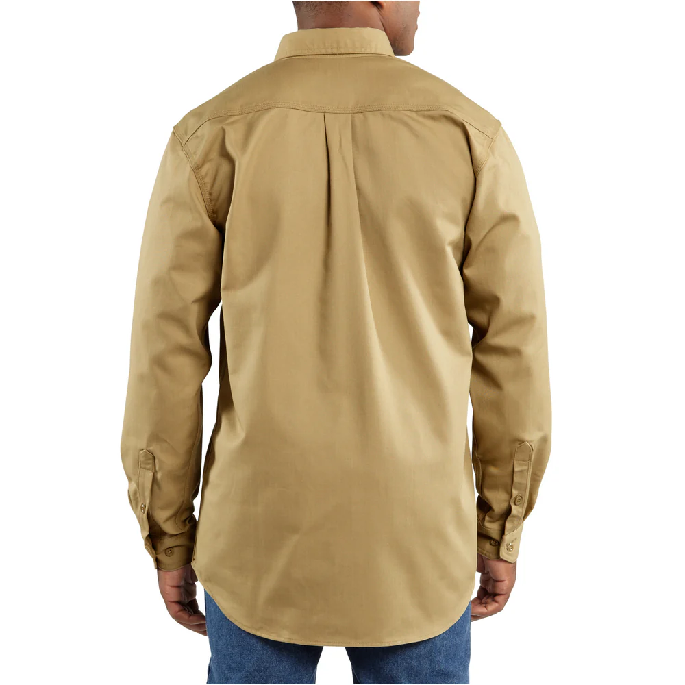 FR CLASSIC TWILL SHIRT - KHI-Khaki | Carhartt FRS160 - Image 2
