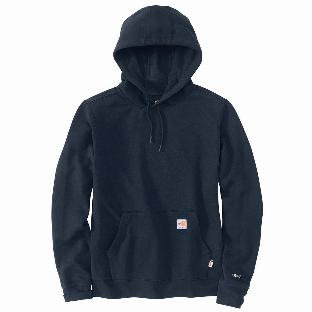 FR FORCE ORIGINAL FIT MIDWEIGHT HOODED SWEATSHIRT - I26-Navy | Carhartt 104983