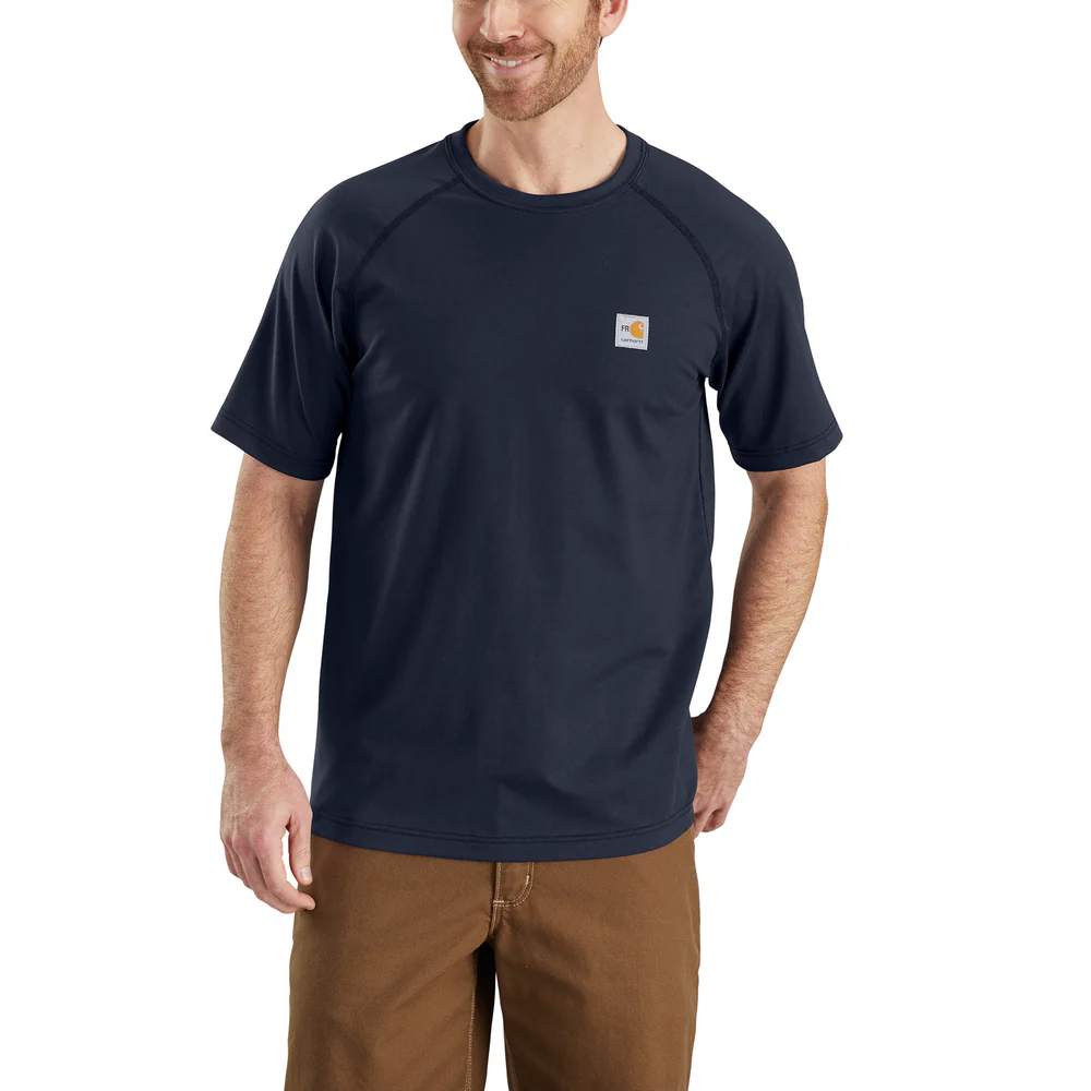 FR FORCE SHORT SLEEVE T-SHIRT - 410-Dark Navy | Carhartt 102903