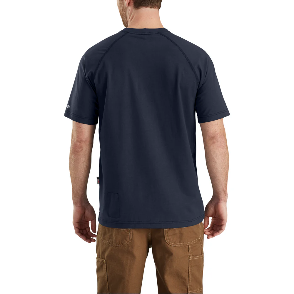 FR FORCE SHORT SLEEVE T-SHIRT - 410-Dark Navy | Carhartt 102903 - Image 3