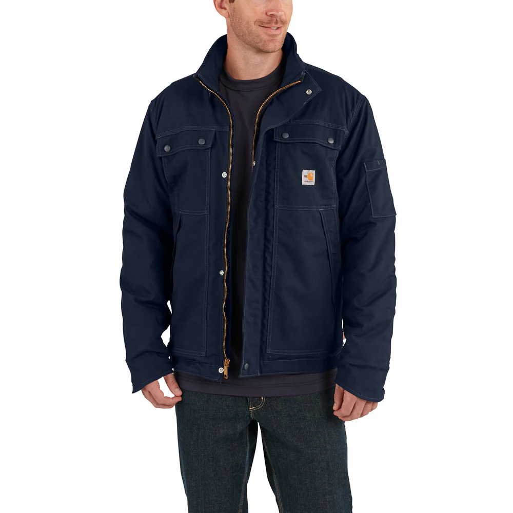 FR FULL SWING QUICK DUCK COAT - 410-Dark Navy | Carhartt 102182