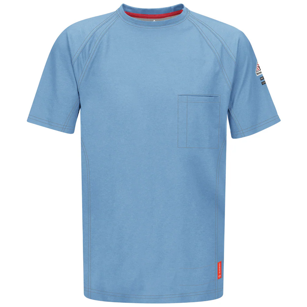 FR IQ SERIES COMFORT KNIT SHORT SLEEVE T-SHIRT - BL-Blue | Bulwark QT30