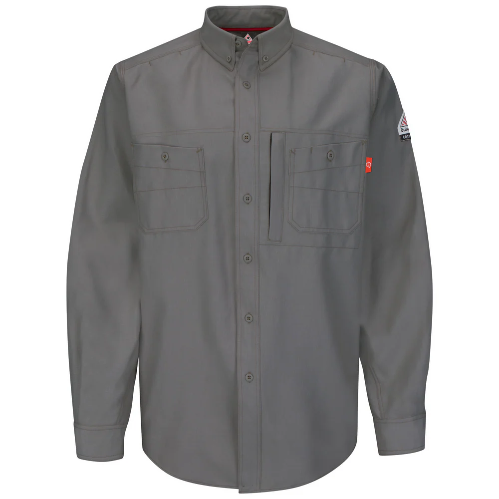 FR IQ SERIES ENDURANCE COLLECTION UNIFORM SHIRT - GY-Grey | Bulwark QS42